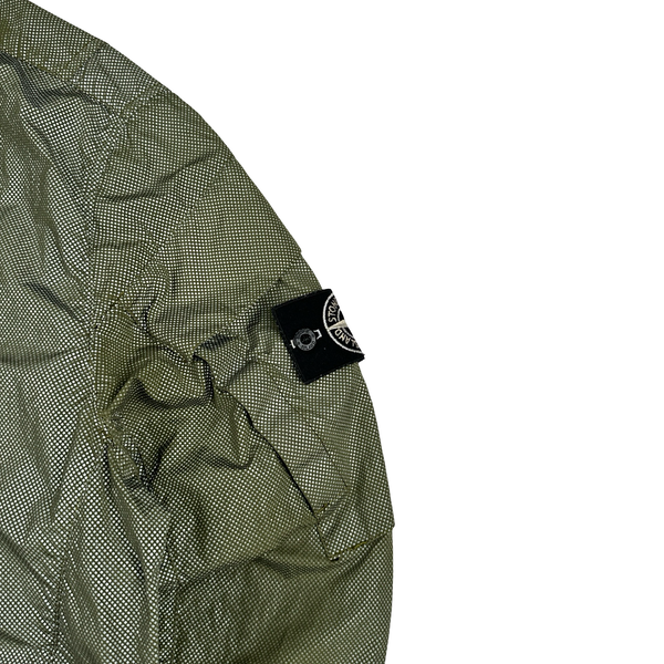 Stone Island 2016 Green Pixel Reflective Bomber Jacket - Medium