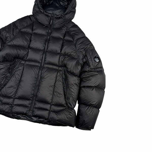 CP Company Black Down Filled DD Shell Lens Viewer Puffer Jacket - XL