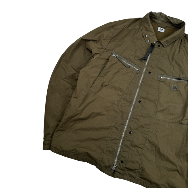 CP Company Bonded Nylon Spellout Overshirt Jacket - XXL