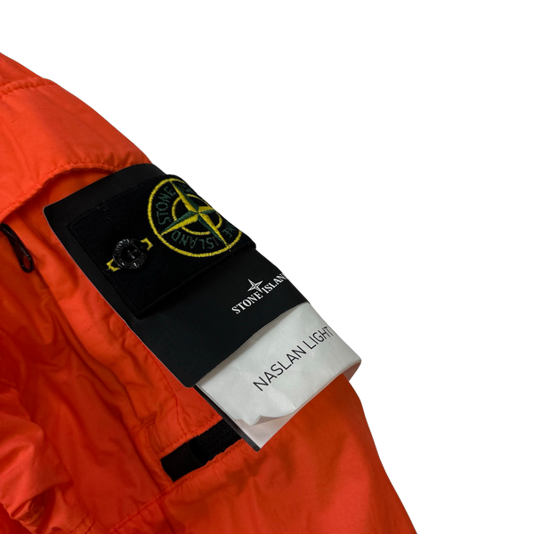 Stone Island Red Naslan Light Watro TC Hooded Jacket - Medium