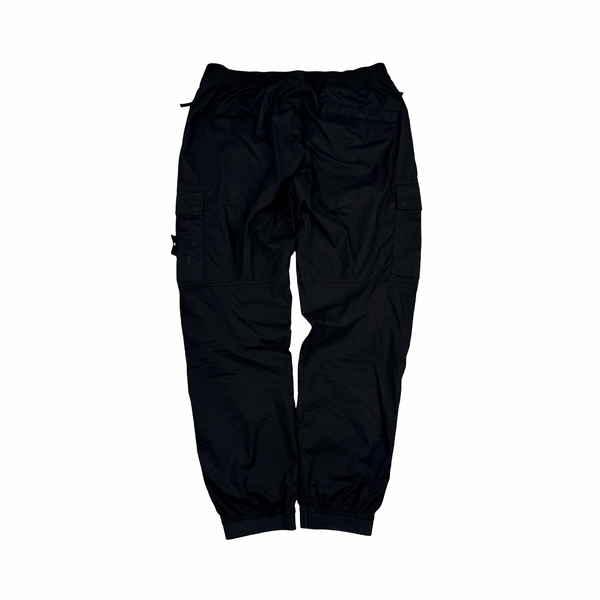 Stone Island 2023 Black RE Cotton Cargo Trousers - 34"
