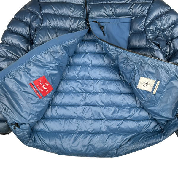 CP Company Down Filled DD Shell Goggle Asymmetric Zip Puffer Jacket - XL