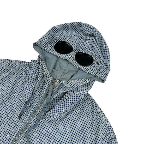 CP Company Blue Diamond Print Goggle Cotton Jacket - XL