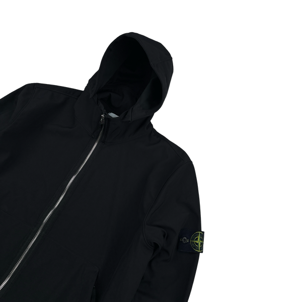 Stone Island 2019 Black Light Soft Shell R Jacket - Large