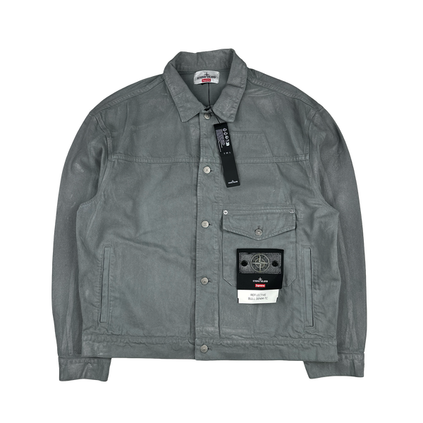 Stone Island x Supreme 2023 Reflective Bull Denim TC Jacket
