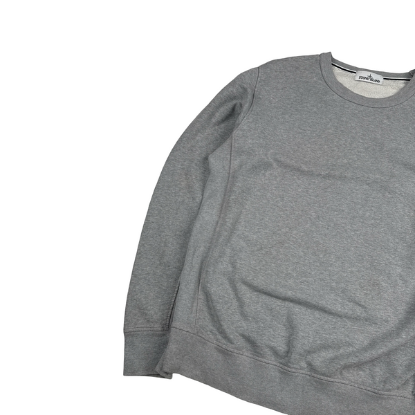 Stone Island 2015 Grey Cotton Crewneck Sweatshirt - XL