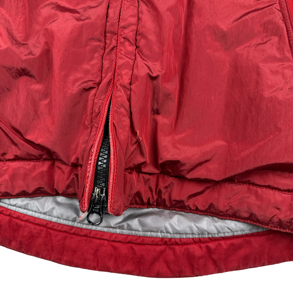 Stone Island x Nike Red Mussola Gommata Nylon Metal Jacket - Medium
