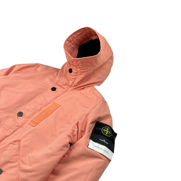 Stone Island 2022 Peach David TC Down Puffer Jacket - Large