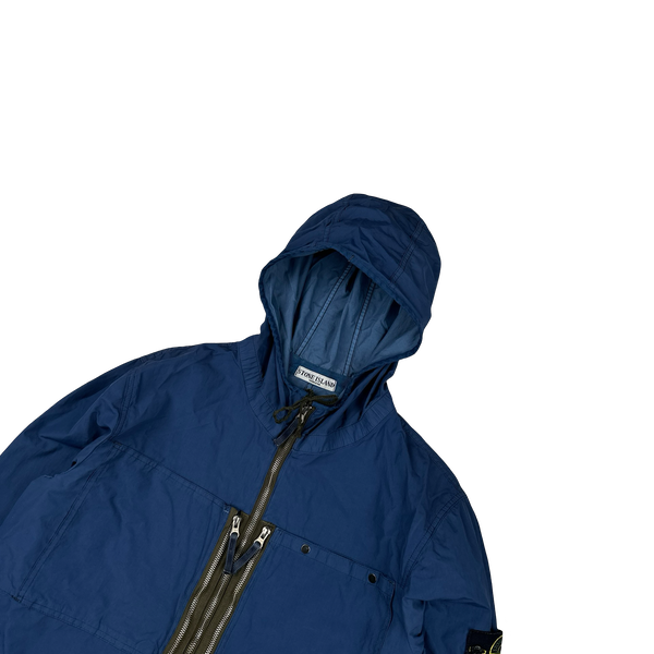 Stone Island 2010 Navy Resin Treated Nylon Jacket - XL