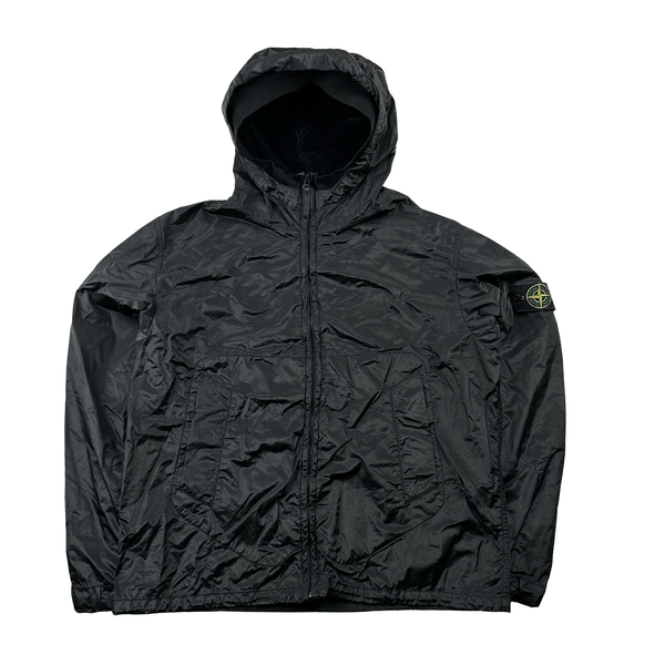 Stone Island Black 2009 Nylon Metal Velvet Lined Jacket - XXL