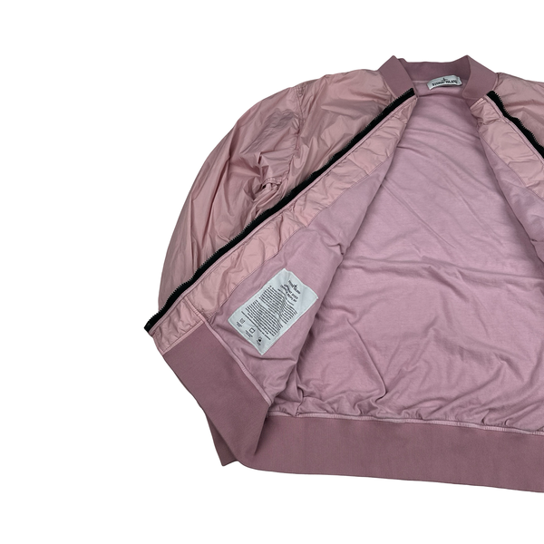 Stone Island 2017 Pink Garment Dyed Crinkle Reps Jacket - 3XL