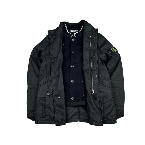 Stone Island 2010 Dutch Rope Grey Multi Pocket Jacket - Medium