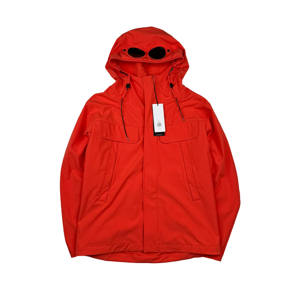 CP Company Corel Red Soft Shell R Hooded Jacket - Large