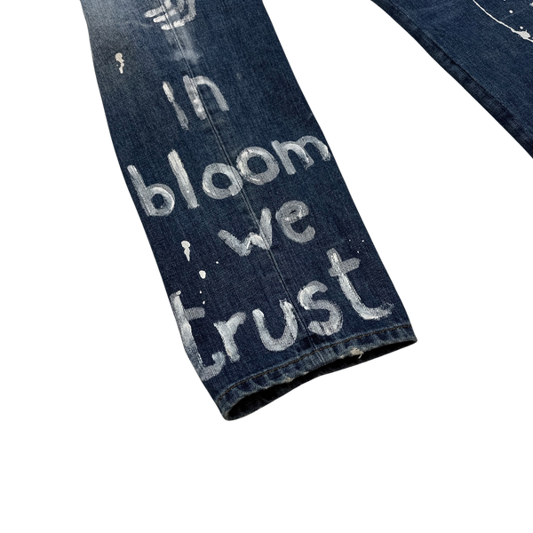 ICEBERG Hand Painted Shanghai Denim Jeans - 29"