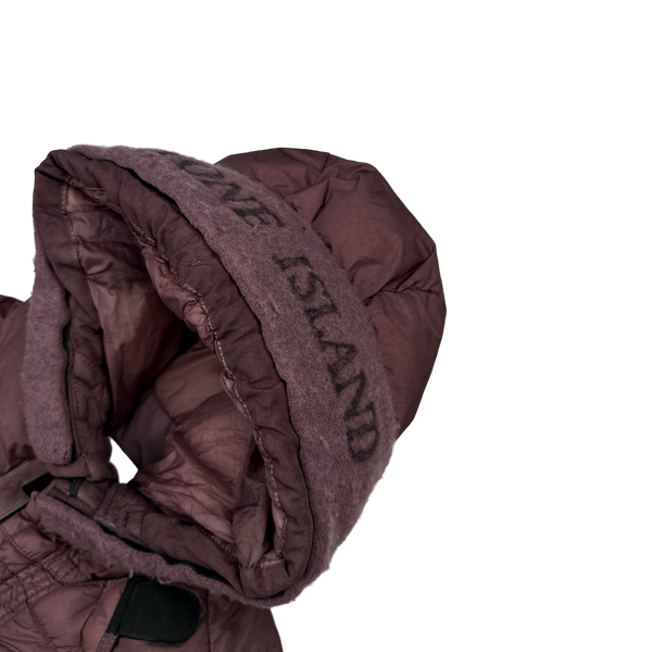 Stone Island 2018 Blush Long Down Filled Parka Jacket - Large