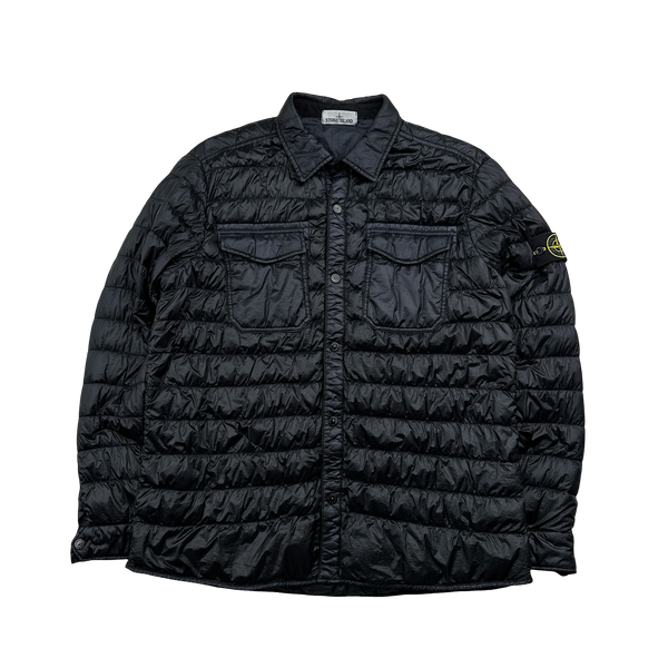 Stone Island 2014 Navy Down Filled Puffer Overshirt Jacket 3XL