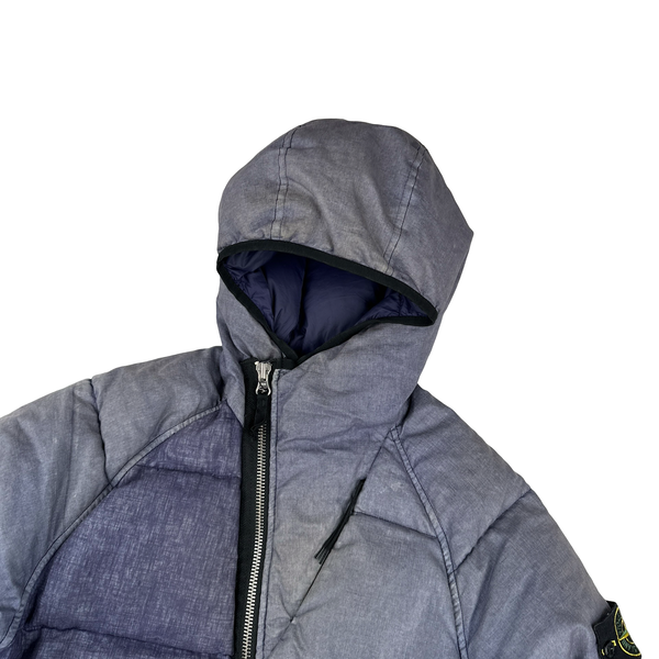 Stone Island 2018 Lino Resinato Down TC Hooded Puffer - Small