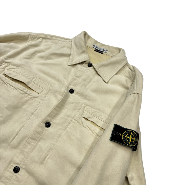 Stone Island Vintage 1997 Mole Skin Cotton Overshirt  - Large