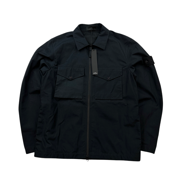 Stone Island 2022 Navy Ventile Cotton Ghost Overshirt - Large