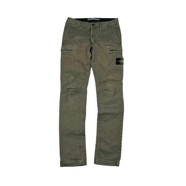 Stone Island 2014 Khaki Cargo Trousers - 29"