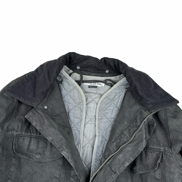 Stone Island 2004 Vintage Lino Flax Nylon Blend Jacket - XL
