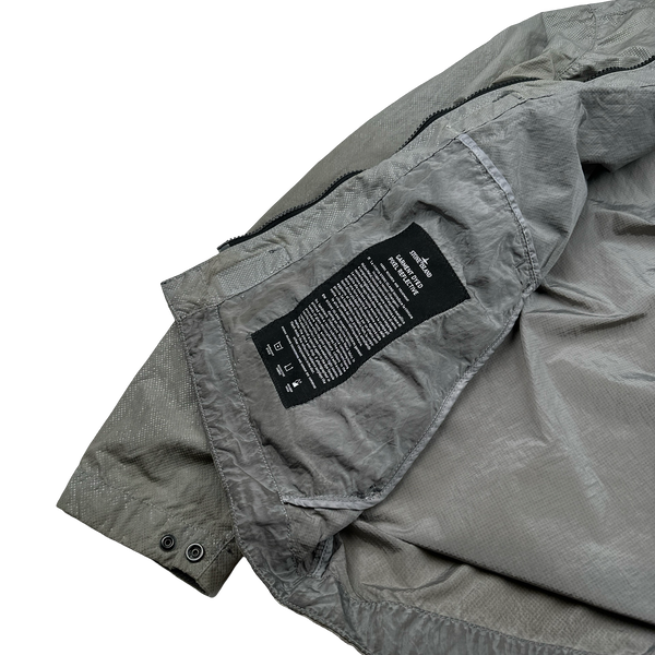 Stone Island 2016 Grey Pixel Reflective Hooded Jacket - Medium