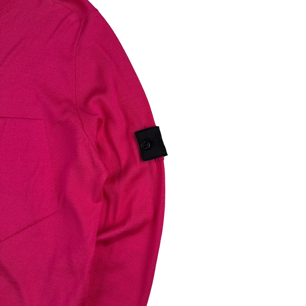 Stone Island 2018 Pink Shadow Project Knitted Crewneck - Large