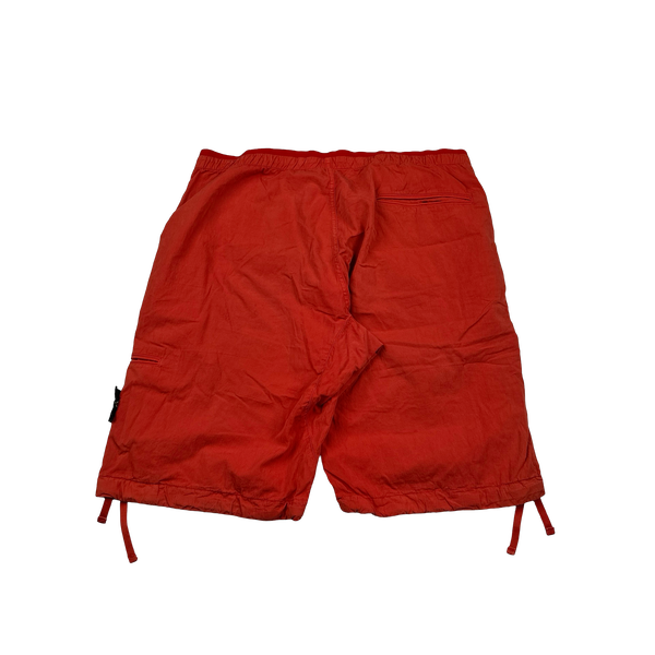 Stone Island 2012 Red Cotton Cargo Shorts - 33"