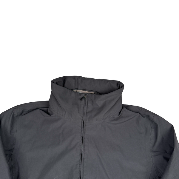 Prada Grey Nylon Red Tab Long Goretex Jacket - XXL
