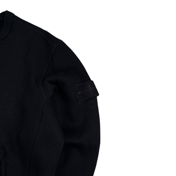 Stone Island 2018 Black Wool Ghost Crewneck - XL