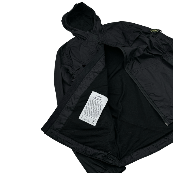 Stone Island 2024 Black Crinkle Reps R-NY Jacket - XL