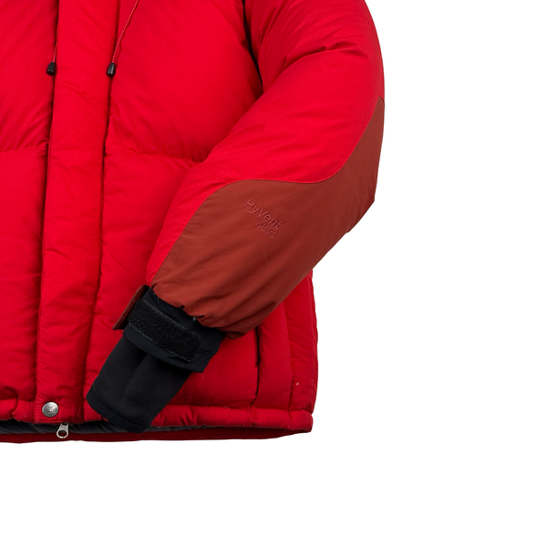 North Face Red Summit Series UIAA Hyvent Alpha Down Hooded Puffer Jacket - Medium