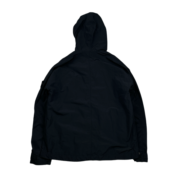 Stone Island 2020 Micro Reps Black Rain Jacket - Large