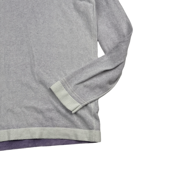 Stone Island Hand Sprayed Knitted Hoodie - Large