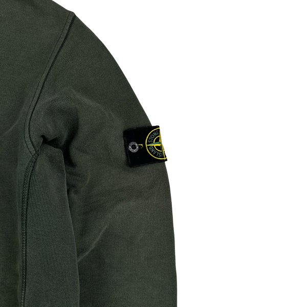 Stone Island 2015 Green Cotton Crewneck Sweatshirt - Large
