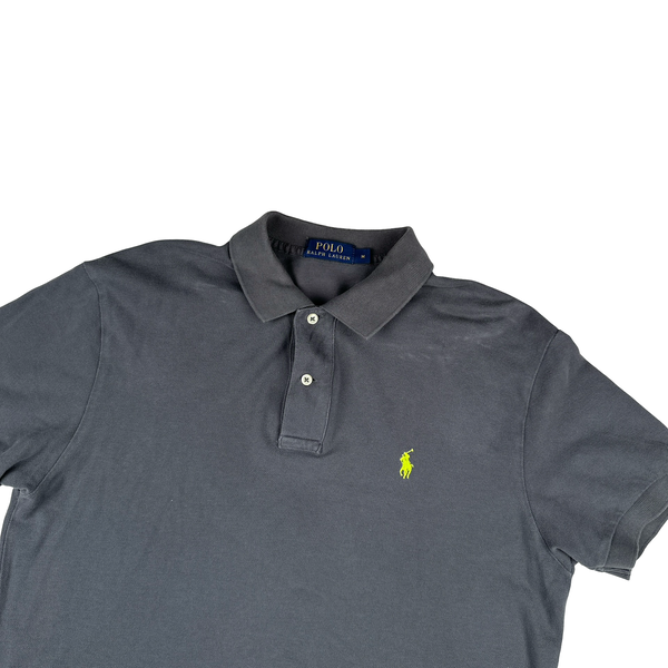 Ralph Lauren Grey Cotton Polo Shirt - Medium