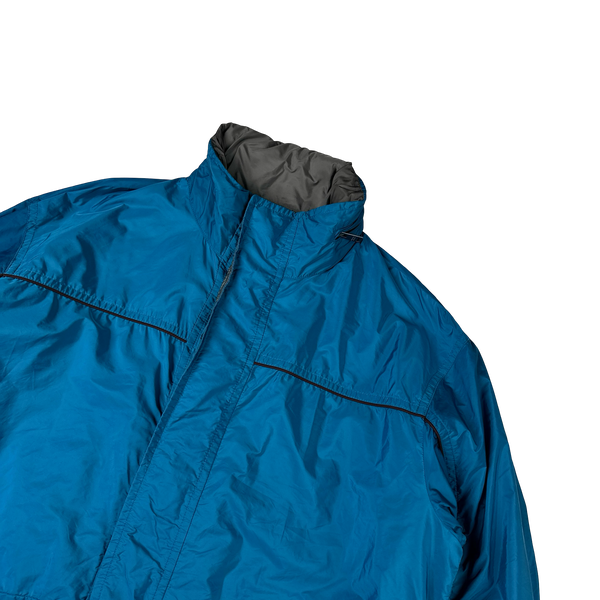 Prada Blue Nylon Red Tab Windbreaker Jacket - XL