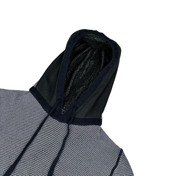 Stone Island 2010 Grey Cotton Mesh Pullover Hoodie - XXL