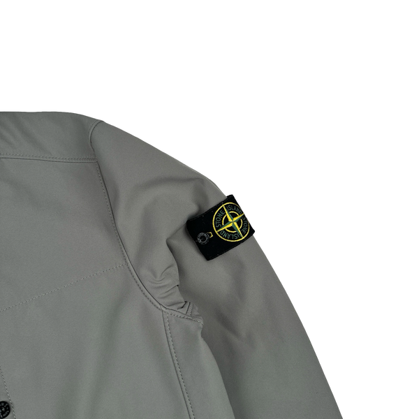 Stone Island 2012 Grey Fleece Lined Soft Shell Jacket - Large