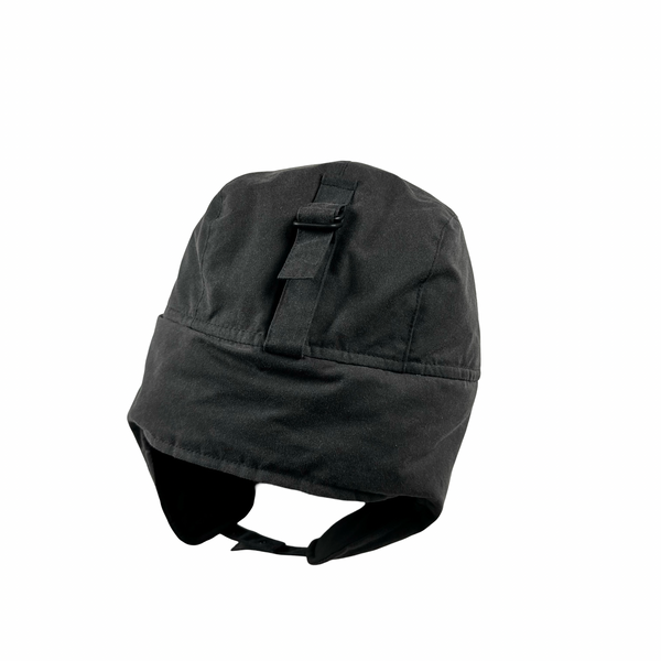 CP Company x Barbour Grey Waxed Google Trapper Hat