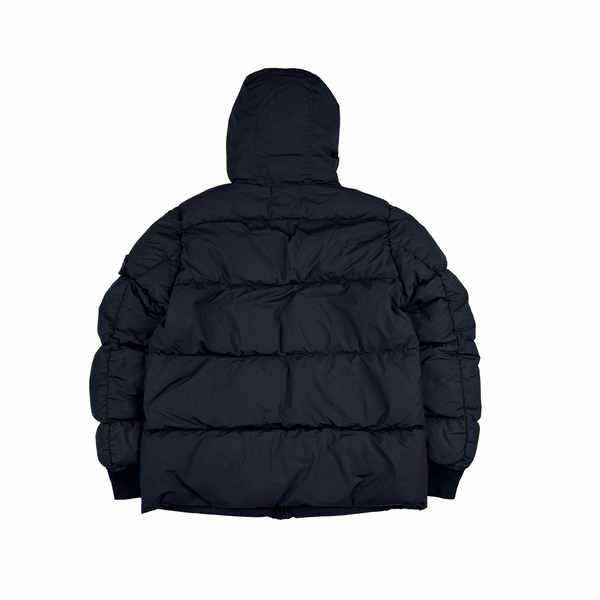 Stone Island Black Naslan Light Watro Down TC Puffer - Medium