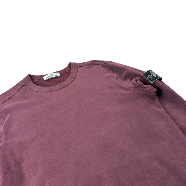 Stone Island 2018 Purple Frost Crewneck Sweatshirt - Large