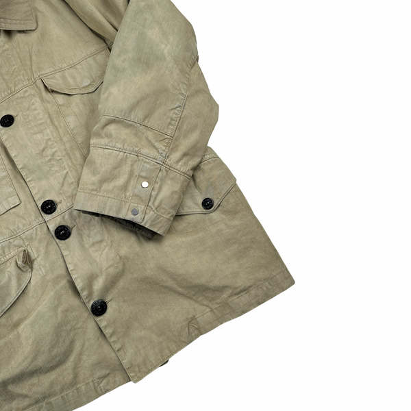 Stone Island 2004 Vintage Lino Flax Nylon Blend Jacket - Medium