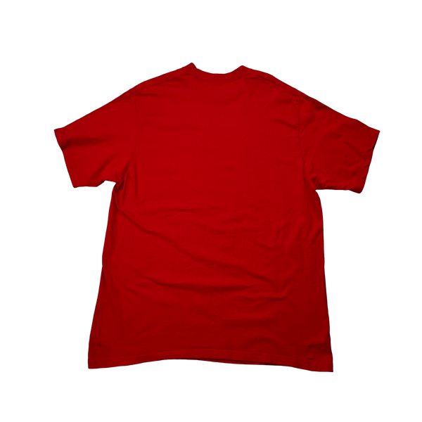 Supreme Red Printed Motion Graphic Spellout T Shirt - Large