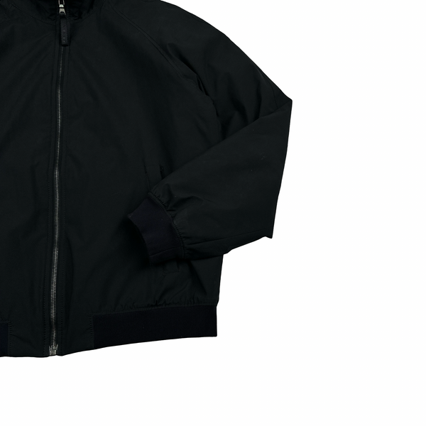 Prada Black Nylon Red Tab Padded Jacket - XL