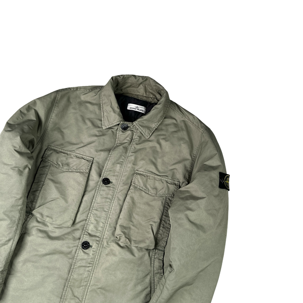 Stone Island Khaki 2019 David TC Primaloft Pea Jacket - XXL