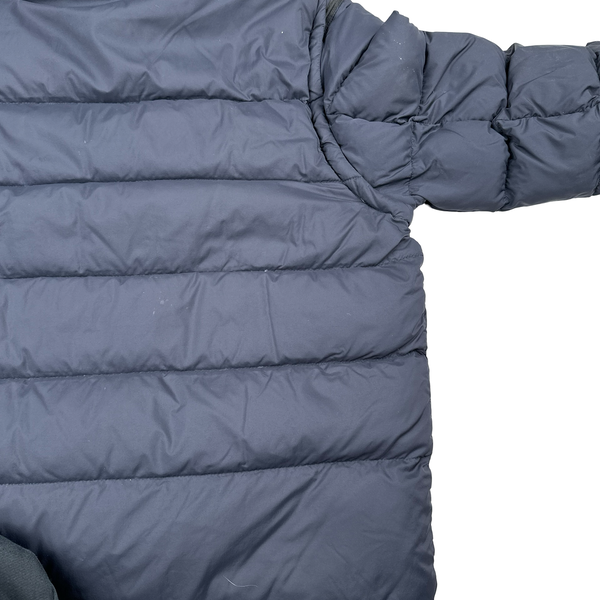 Burberry Navy Nova Check Lined Hooded Jacket - Medium