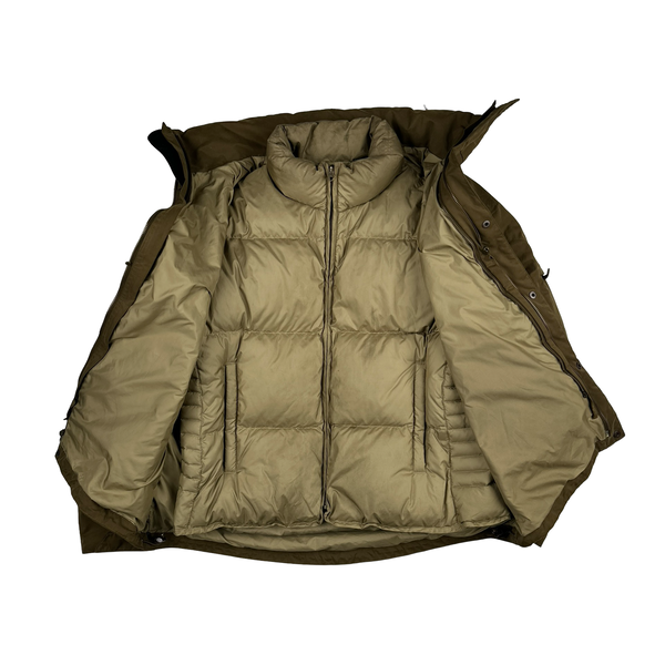 Ralph Lauren Tan 2 in 1 Zip up Puffer Jacket - Large