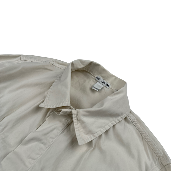 Stone Island 2001 Vintage Cotton Compass Patch Buttoned Shirt - Small