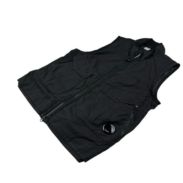 CP Company Black Taylon P Utility Vest - Medium